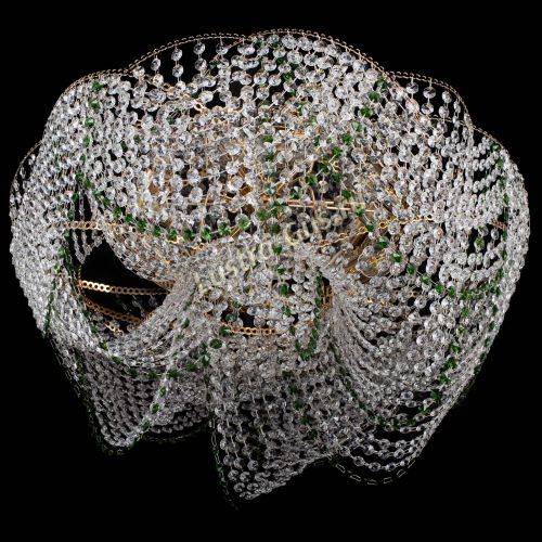 Люстра Галактика №4 зеленая в Самаре Гусь Хрустальный