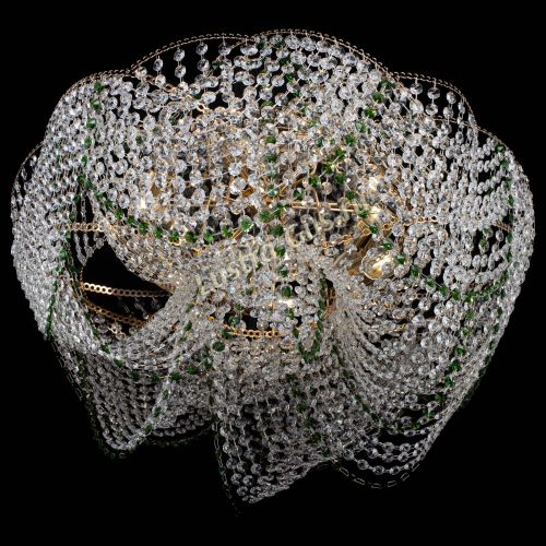 Люстра Галактика №4 зеленая в Самаре Гусь Хрустальный