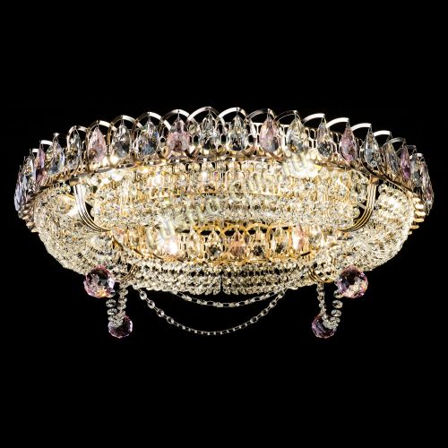 Люстра Глория №1 розовая в Самаре Гусь Хрустальный