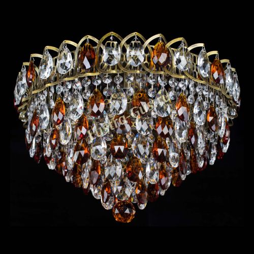 Люстра Грация №1 под бронзу чайная в Самаре Гусь Хрустальный