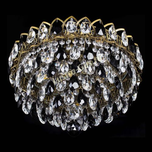 Люстра Грация №1 под бронзу черная в Самаре Гусь Хрустальный