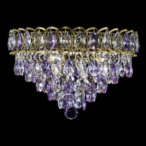 Люстра Грация №1 под бронзу фиолетовая в Самаре Гусь Хрустальный