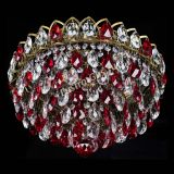 Люстра Грация №1 под бронзу красная в Самаре