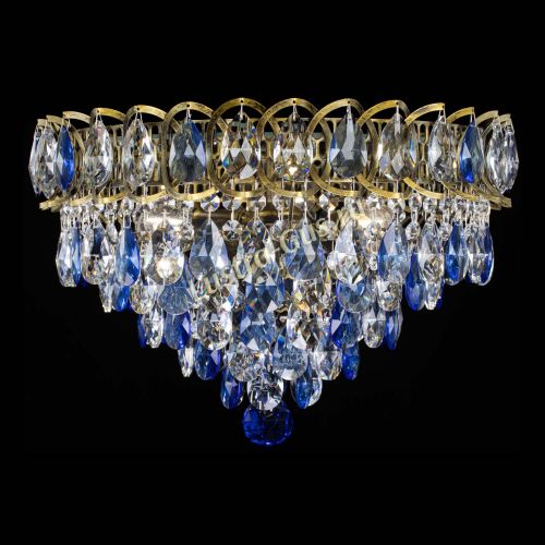 Люстра Грация №1 под бронзу синяя в Самаре Гусь Хрустальный