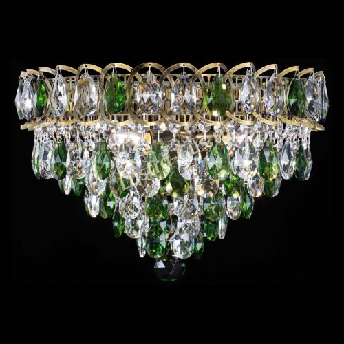 Люстра Грация №1 под бронзу зеленая в Самаре Гусь Хрустальный