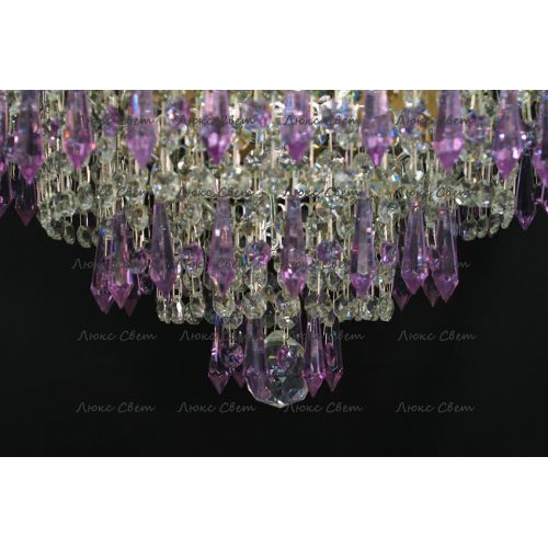 Люстра Ромашка Хризантема фиолетовая большой карашдаш в Самаре Гусь Хрустальный