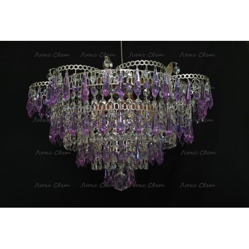Люстра Ромашка Хризантема фиолетовая большой карашдаш в Самаре Гусь Хрустальный