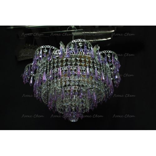 Люстра Ромашка Хризантема фиолетовая большой карашдаш в Самаре Гусь Хрустальный