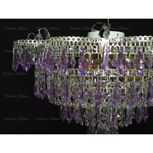 Люстра Ромашка Хризантема фиолетовая большой карашдаш в Самаре Гусь Хрустальный