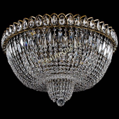 Люстра Хрустальный Каскад №2 журавлик под бронзу в Самаре Гусь Хрустальный