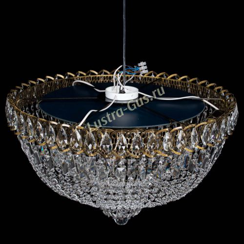 Люстра Хрустальный Каскад №2 журавлик под бронзу в Самаре Гусь Хрустальный