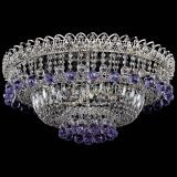 Люстра Хрустальный каскад №3 Шар фиолетовая в Самаре