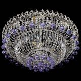 Люстра Хрустальный каскад №3 Шар фиолетовая в Самаре