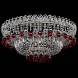 Люстра Хрустальный каскад №3 Шар красная в Самаре Люстра Хрустальный каскад №3 Шар красная в Самаре