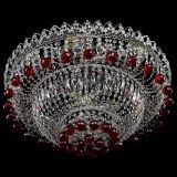 Люстра Хрустальный каскад №3 Шар красная в Самаре Люстра Хрустальный каскад №3 Шар красная в Самаре
