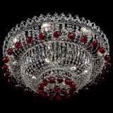 Люстра Хрустальный каскад №3 Шар красная в Самаре Люстра Хрустальный каскад №3 Шар красная в Самаре