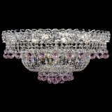 Люстра Хрустальный каскад №3 Шар розовая в Самаре Люстра Хрустальный каскад №3 Шар розовая в Самаре