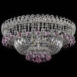 Люстра Хрустальный каскад №3 Шар розовая в Самаре Люстра Хрустальный каскад №3 Шар розовая в Самаре