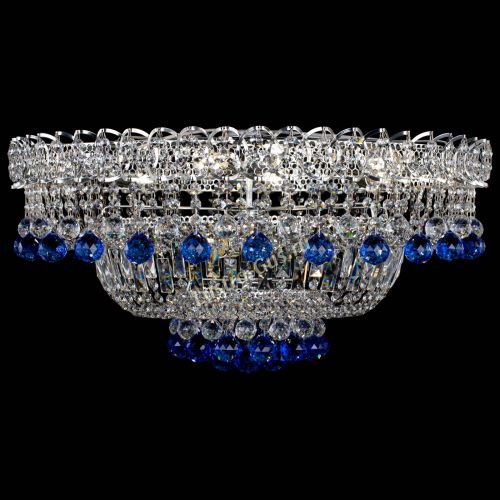 Люстра Хрустальный каскад №3 Шар синяя в Самаре Гусь Хрустальный