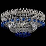 Люстра Хрустальный каскад №3 Шар синяя в Самаре