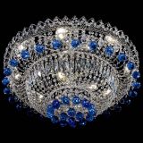 Люстра Хрустальный каскад №3 Шар синяя в Самаре