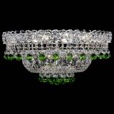 Люстра Хрустальный каскад №3 Шар зеленая в Самаре