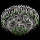 Люстра Хрустальный каскад №3 Шар зеленая в Самаре