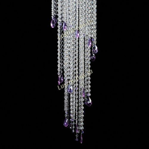 Люстра Хрустальный Каскад №5 фиолетовый в Самаре Гусь Хрустальный