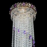 Люстра Хрустальный Каскад №5 фиолетовый в Самаре