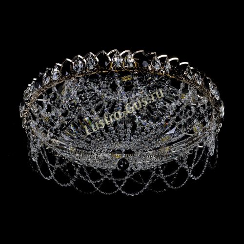 Люстра Каскад Ажур 700 мм черный в Самаре Гусь Хрустальный