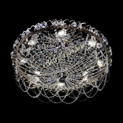 Люстра Каскад Ажур 700 мм черный в Самаре Гусь Хрустальный