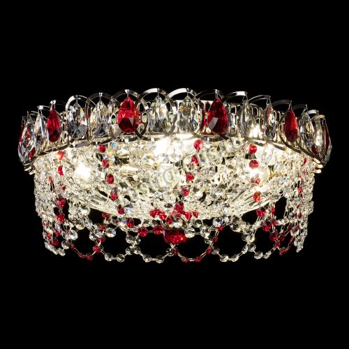 Люстра Хрустальный Каскад Ажур красный в Самаре Гусь Хрустальный
