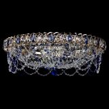 Люстра Каскад Ажур 700 мм синий в Самаре