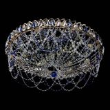 Люстра Каскад Ажур 700 мм синий в Самаре
