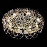 Люстра Каскад Ажур 700 мм синий в Самаре