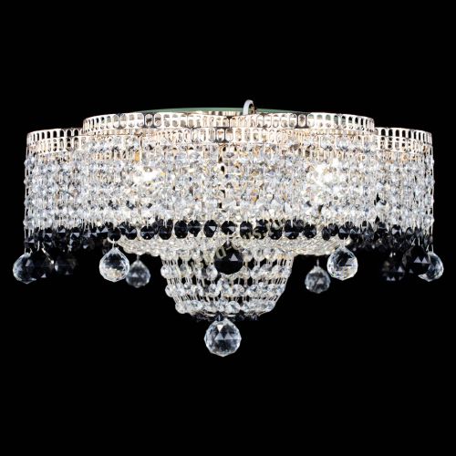 Люстра Камелия №4 черная в Самаре Гусь Хрустальный