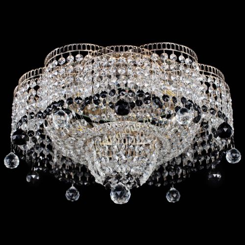 Люстра Камелия №4 черная в Самаре Гусь Хрустальный