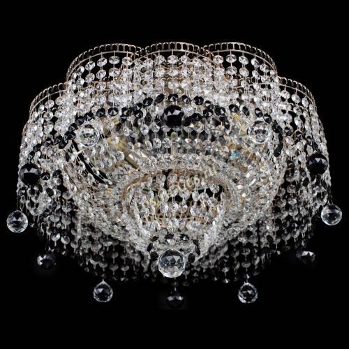 Люстра Камелия №4 черная в Самаре Гусь Хрустальный