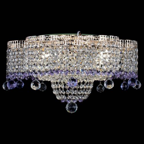 Люстра Камелия №4 фиолетовая в Самаре Гусь Хрустальный