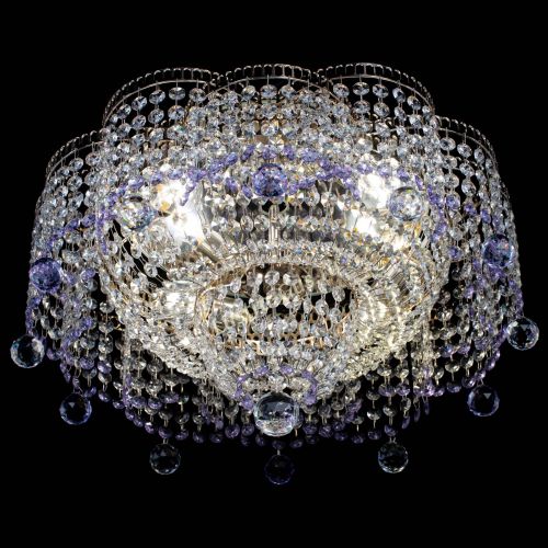 Люстра Камелия №4 фиолетовая в Самаре Гусь Хрустальный