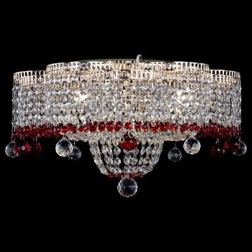 Люстра Камелия №4 красная в Самаре Гусь Хрустальный