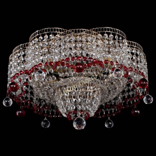 Люстра Камелия №4 красная в Самаре Гусь Хрустальный