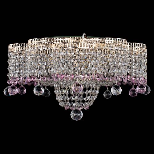 Люстра Камелия №4 розовая в Самаре Гусь Хрустальный