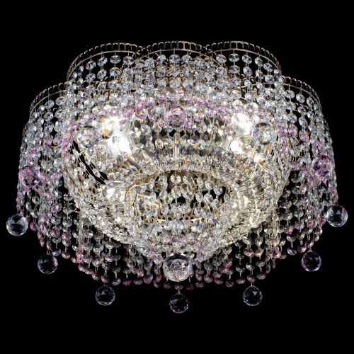 Люстра Камелия №4 розовая в Самаре Гусь Хрустальный