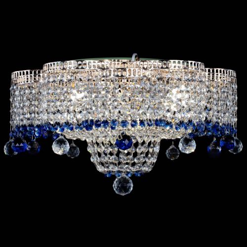 Люстра Камелия №4 синяя в Самаре Гусь Хрустальный