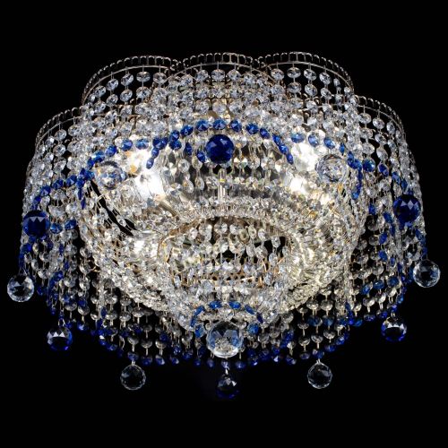 Люстра Камелия №4 синяя в Самаре Гусь Хрустальный