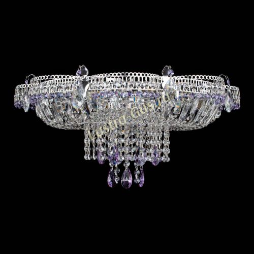 Люстра Камея №1 фиолетовая в Самаре Гусь Хрустальный