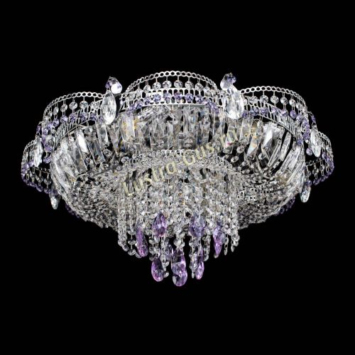 Люстра Камея №1 фиолетовая в Самаре Гусь Хрустальный
