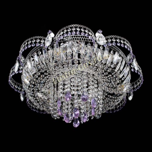 Люстра Камея №1 фиолетовая в Самаре Гусь Хрустальный
