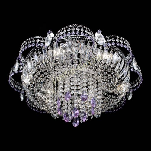 Люстра Камея №1 фиолетовая в Самаре Гусь Хрустальный